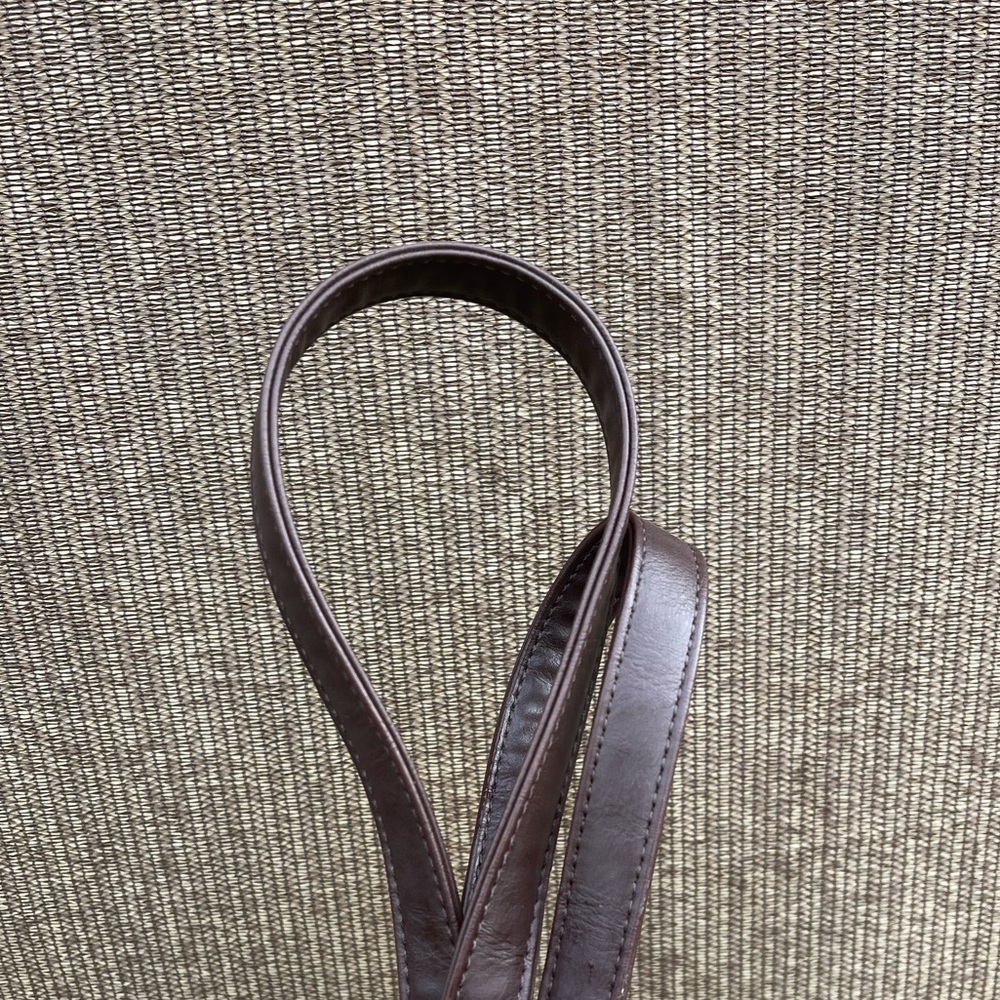 Tignanello Brown Leather Crossbody Bag Multi Zip Pocket - Picture 11 of 14